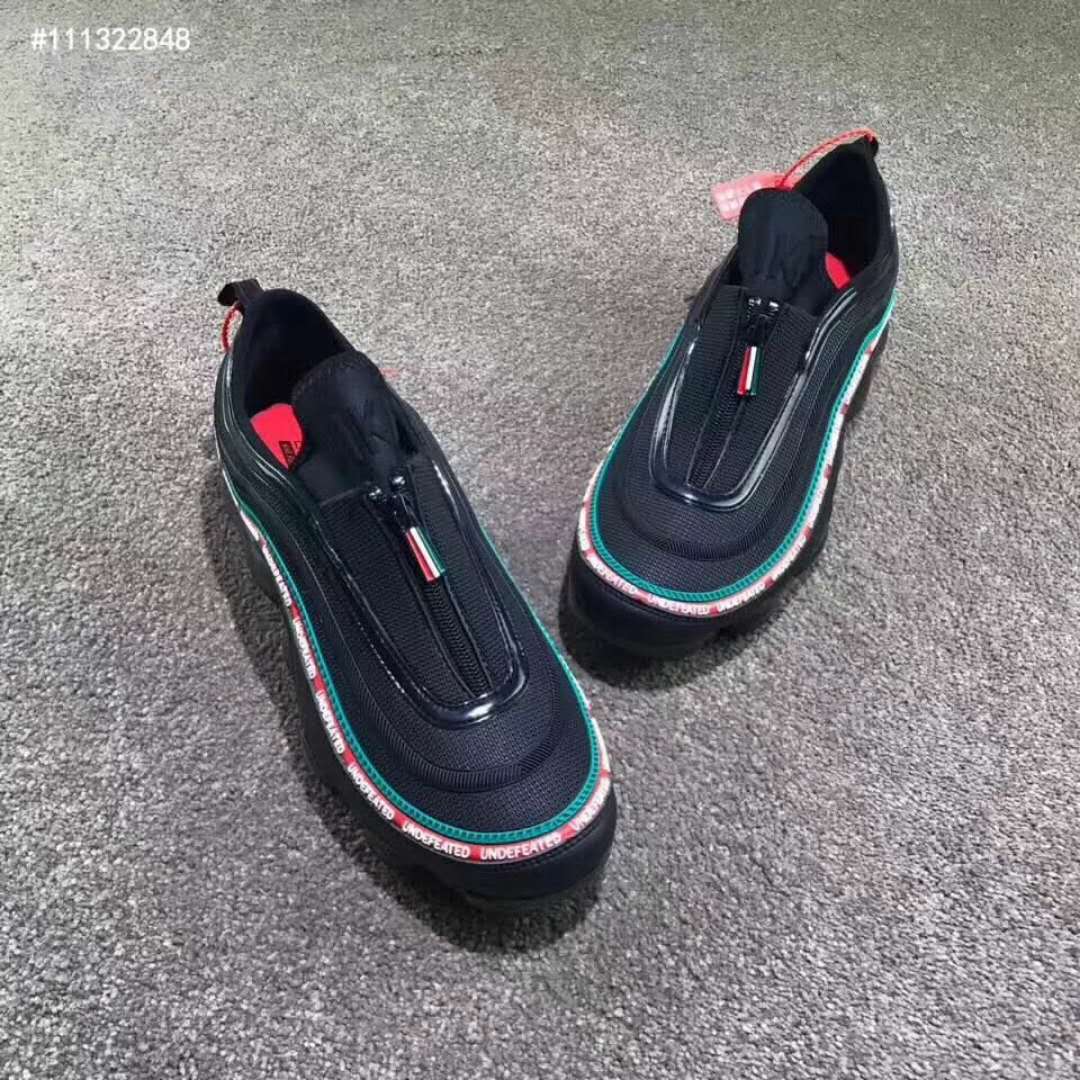 Nike Air Max 97 Bullet Black Colorful Red Zipper Shoes